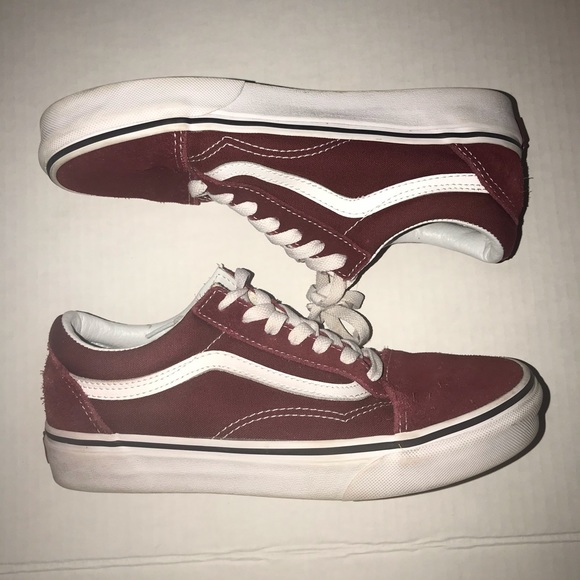 Vans maroon size 6.0 mens in used condition - Picture 2 of 6